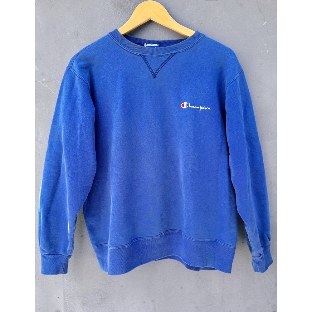 Vintage Champion Made in USA Blue Crewneck Sweatshirt Size Large